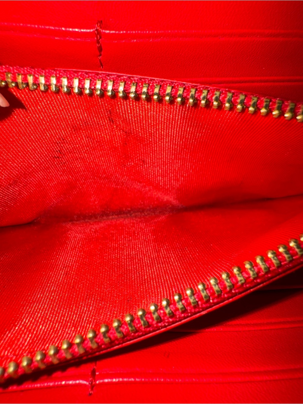 Christian Louboutin "Panettone" long zip-around wallet calf skin leather. Euc - Picture 11 of 16